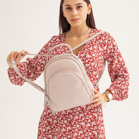 Рюкзак BEE, розовый с перламутром